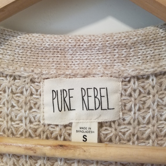 Pure Rebel tan duster cardigan -NWOT - Picture 3 of 4